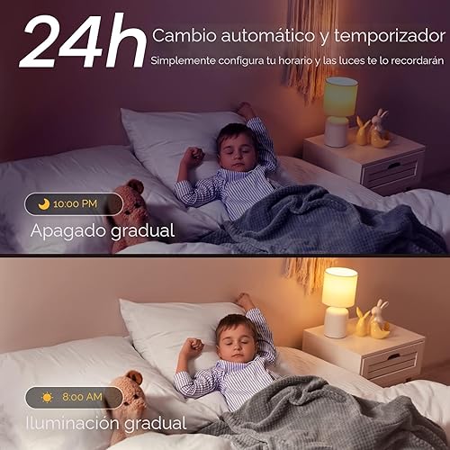 Miniatura 5 de Linkind Matter - Bombilla inteligente WiFi, funciona con Apple Home, Siri, Alexa, Google, SmartThings, RGBTW bombillas que cambian de color,