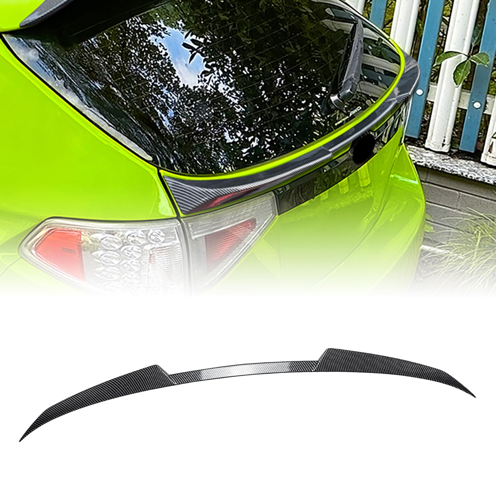 スバルインプレッサGRB WRX STI 2008-2014用リアトランク ミドルスプリッターウィング