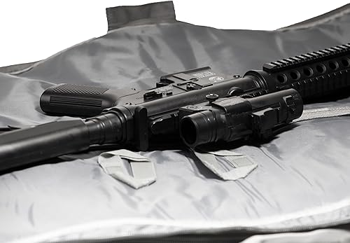 Vista 43 de Silfrae Rifle Backpack Soft Rifle Cases Shotgun Bag Tactical Rifle Case Shotgun Mochila Gun Case Arena