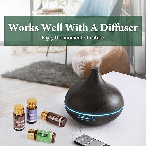 Miniatura 5 de Juego de 90 aceites esenciales 100% naturales, perfecto para difusor, masaje, jabón, fabricación de bombas de baño de velas, 90 x 0.2 fl oz