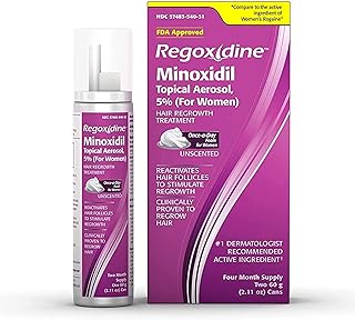 Sponsored Ad - Regoxidine Women's 5% Minoxidil Foam (4-Month Supply) Helps Restore Top of Scalp Hair Loss and Support Hair...