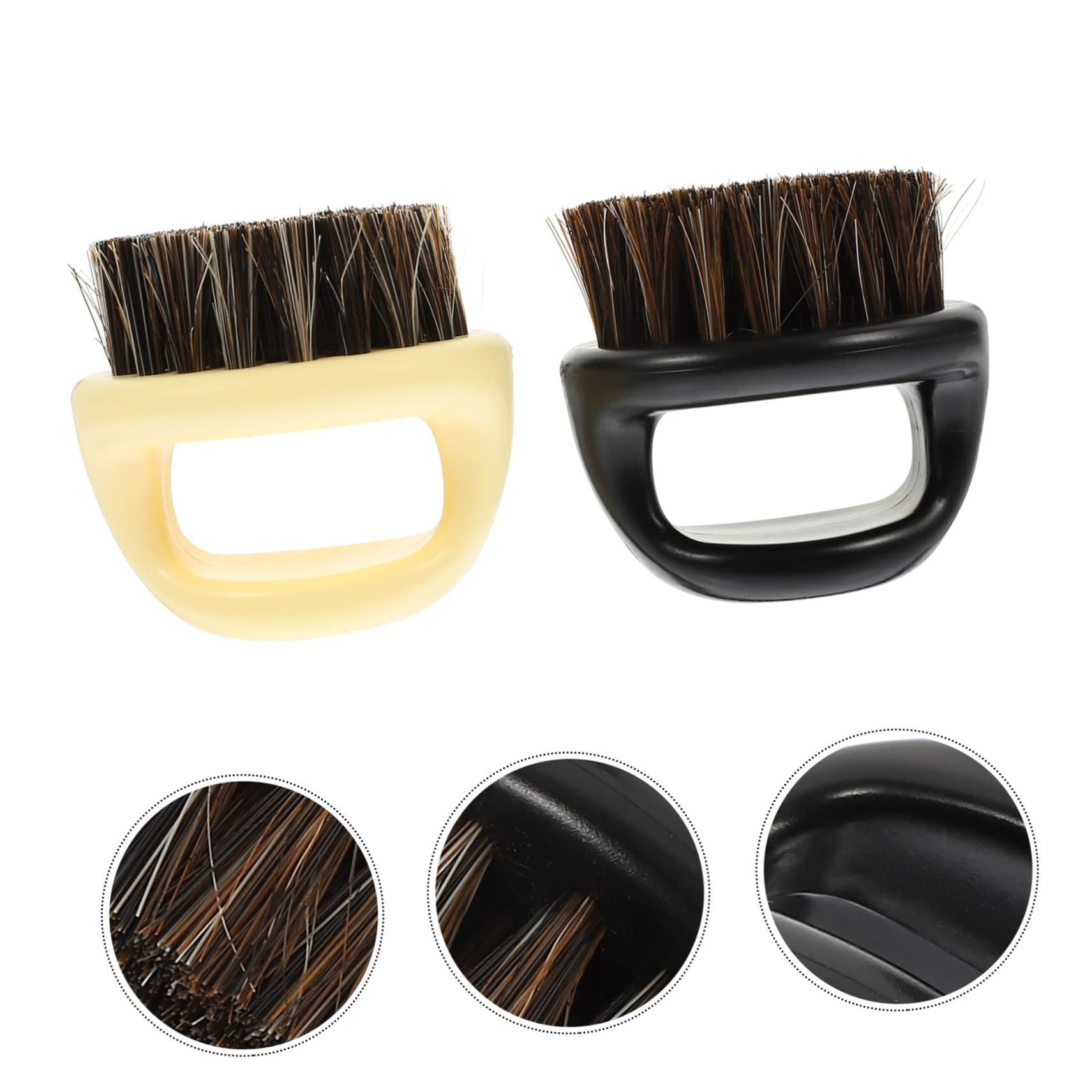 HONMEET Men's Beard Comb Premium Bristle Beard Brush Hair Detangler for Men Hairbrush