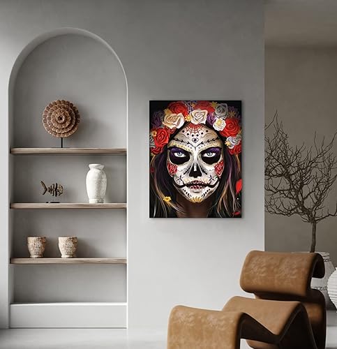 Miniatura 2 de Kits de pintura de diamantes kits de pintura de diamantes horribles de bruja kits de arte de diamantes para principiantes pintura del día de la