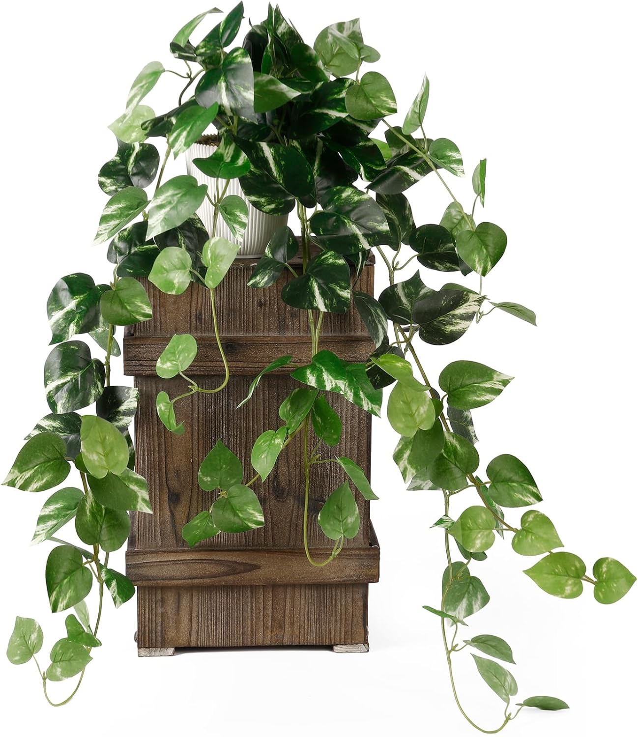 Fake Plants,Artificial Plants Indoor Faux Silk Hanging Pothos Fake Plants for Home Decoration, Low Cost and Easy Maintenance