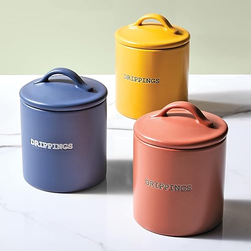 Miniatura 5 de Ayesha Curry Ceramics - Tarro de grasa de tocino, 21 onzas, ancla