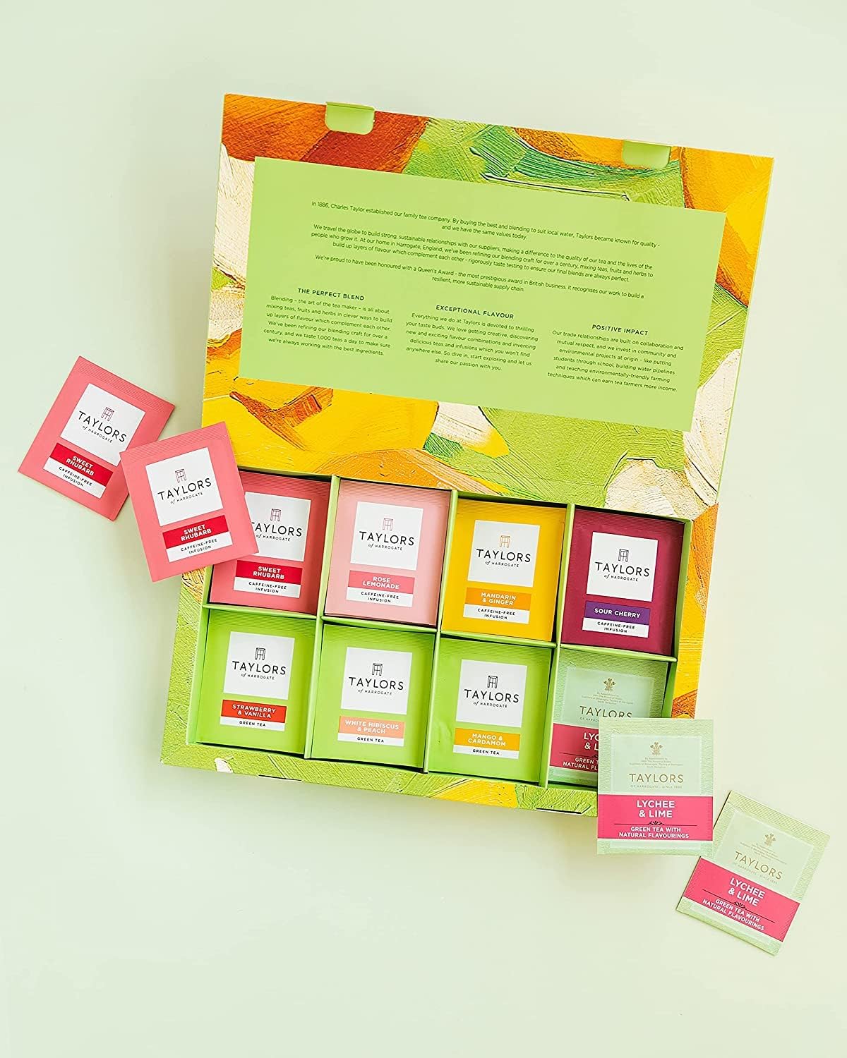 Assorted Green & Herbal Teas Spler, Variety Pa