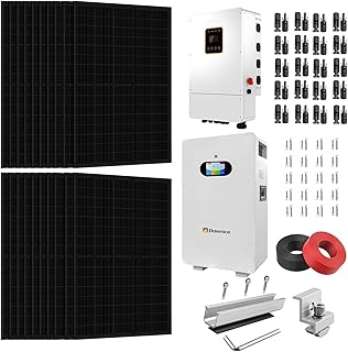 20KW Hybrid Solar System Complete Kit 20KW Home Storage Solar System 5 Sets 51.2V 206Ah 10kwh LiFePO4 Lithium Battery,40PCS 555W Solar Panel (22KW),2Sets 48V 10KW Hybrid Inverter(120V/240V)