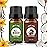 yethious Vanilla Coconut Essential Oil Set Coconut Oil Organic Vanilla Essential Oils for Soap Making, Diffuser, Skin Hair Care - 2 x 10ML