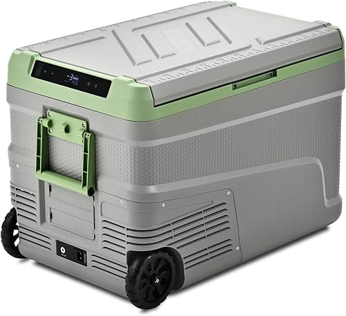EUHOMY Refrigerador de 12 voltios, batería utilizable de 48 cuartos de galón, refrigerador de automóvil de 0   68 , refrigerador de 12 V 1224 V CC