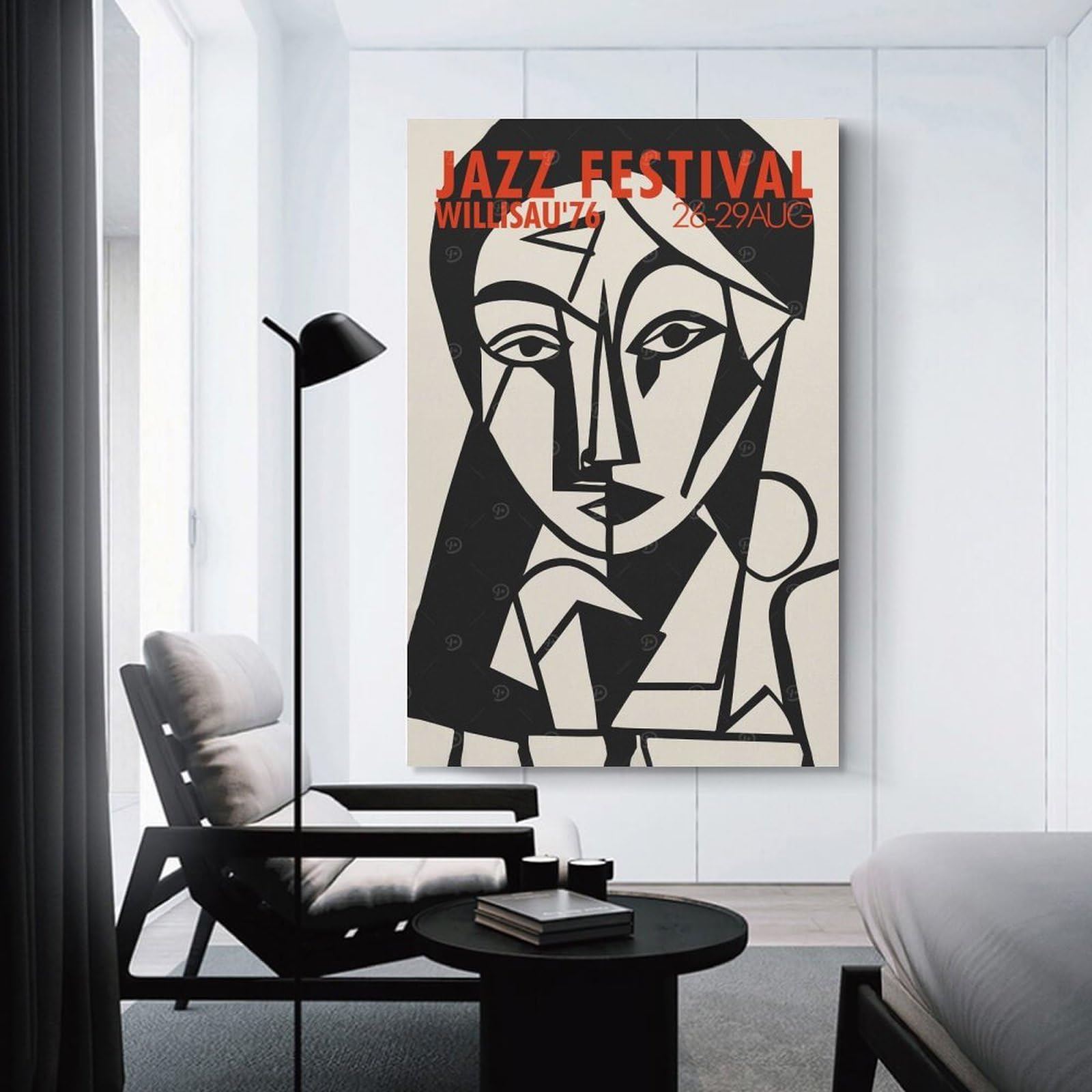 Junmoney Hanging Wall Art Jazz Festival Willisau, 08x12inch(20x30cm), for Contemporary Homes, Apartments Or Offices, Stylish Wall Art for Fresh Spaces