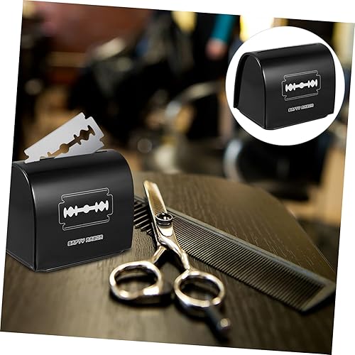 Miniatura 4 de Beavorty Caja de almacenamiento de cuchillas, 4 uds., papelera desechable, máquina de afeitar para hombre, maquinillas de afeitar para hombre para