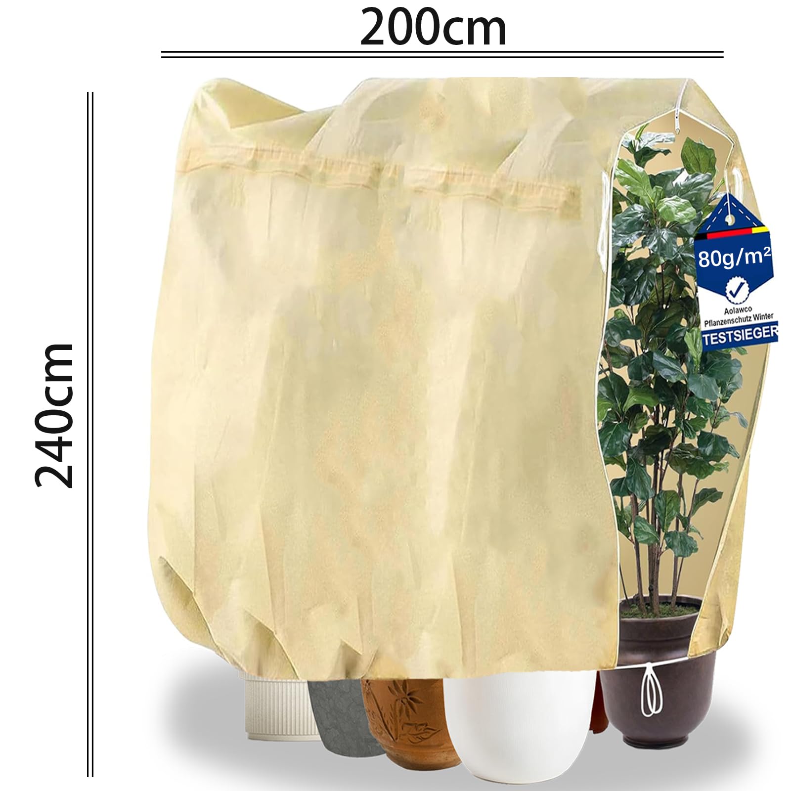 Protección de plantas invierno 200 x 240