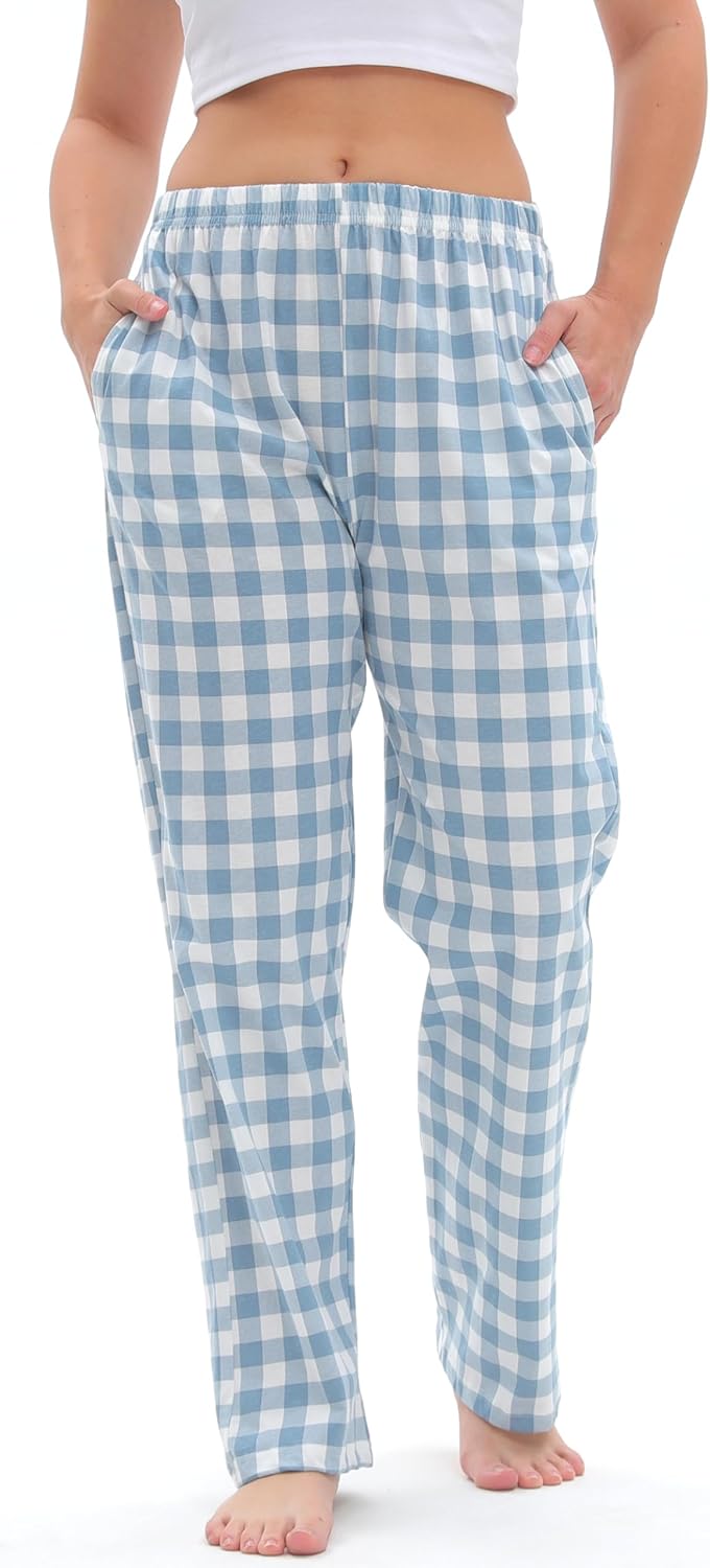 Magicmode Womens Pajama Pants Soft Cotton Sleep Lounge Pant Elastic Waist Pajama Bottoms - Image 3