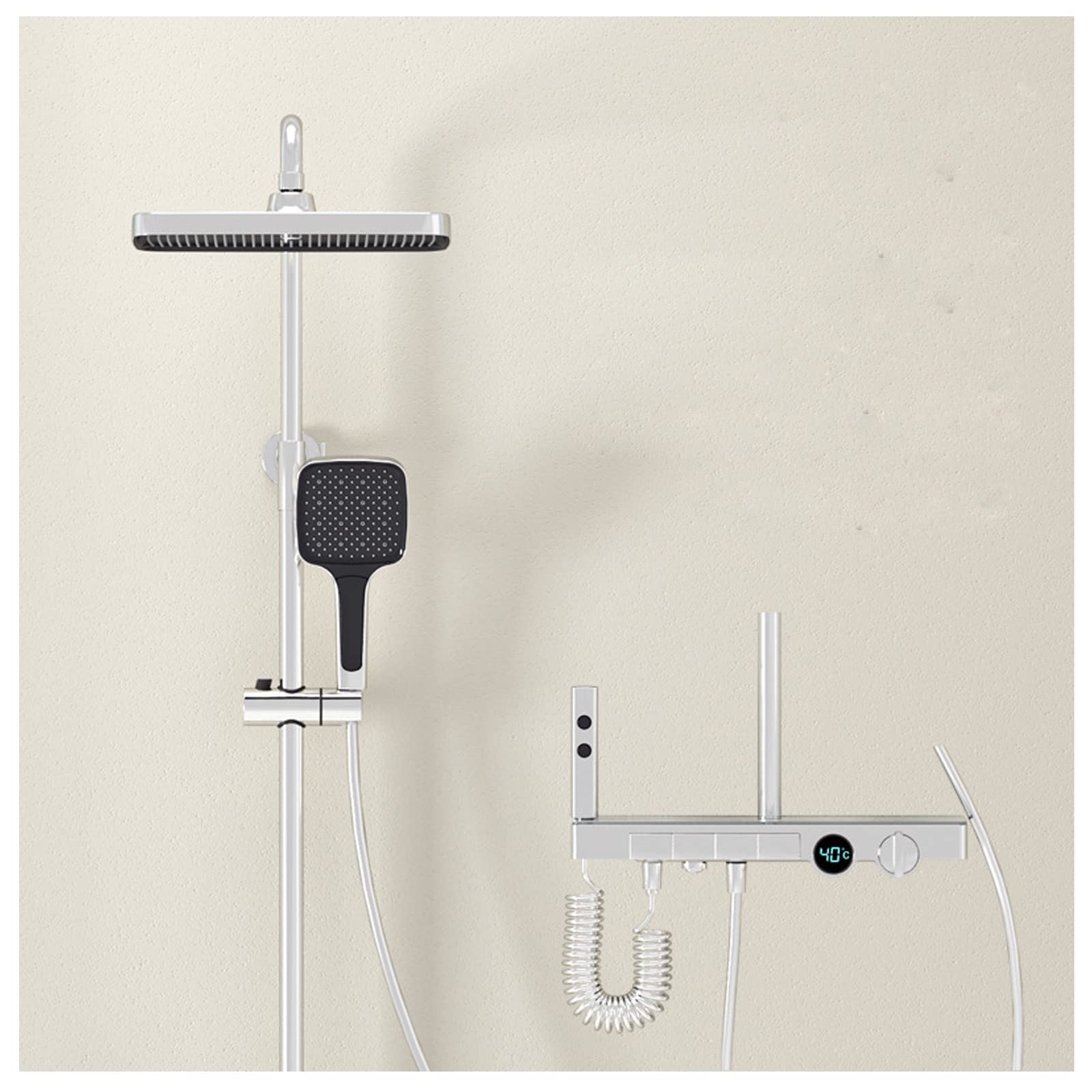 Système de douche thermostatique contre les variations de température eau
