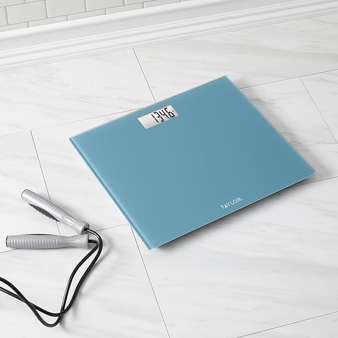 Báscula de Baño Digital Taylor 500 lb, Plataforma Extra Ancha, Azul Pizarra miniatura 7