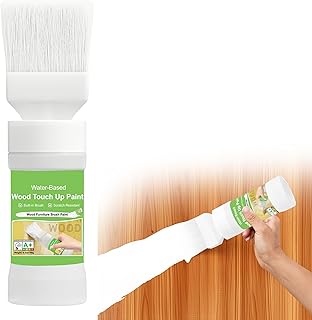 White Touch Up Paint for Wood, 6.35 Oz Wood Paint for Furniture, Cabinet...