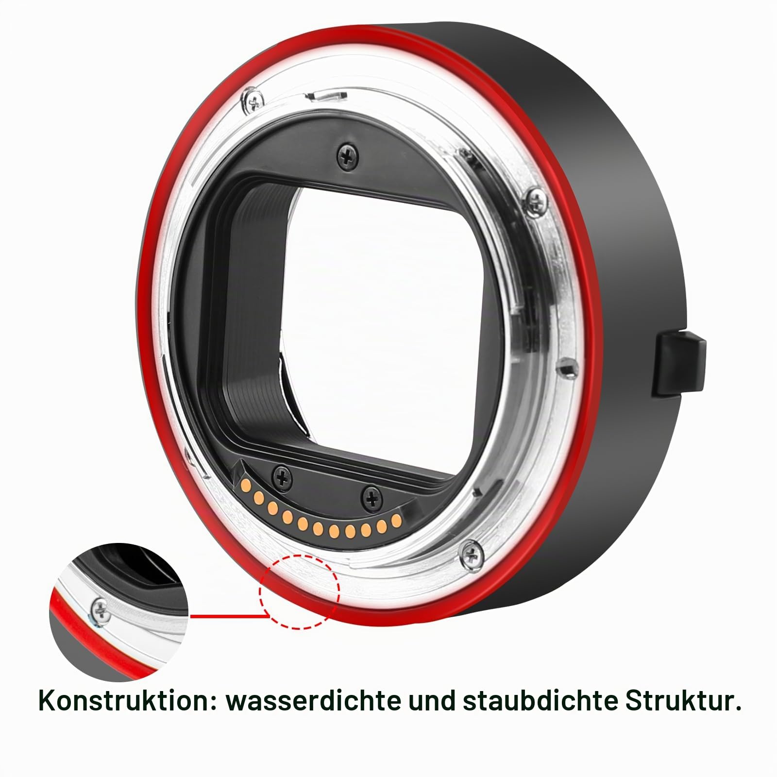 Meike MK-RF-AF1 Metal Auto Focus Macro Extension Tube Adapter Ring (11mm+18mm) Compatible with Canon RF-Mount EOS R RP Series Camera