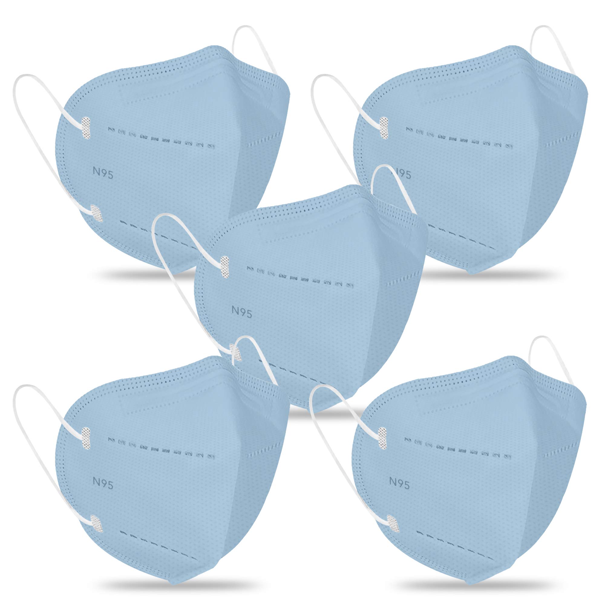 byPureNaturals 5 Layered N95 Reusable Washable Anti Pollution Face Mask With Ear Loop, Certified by CE, ISO & GMP with Bacterial Filtration Efficiency(BFE)≥95%