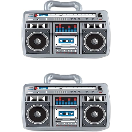 Party Essentials Inflatable Boom Boxes [Pack of 2]