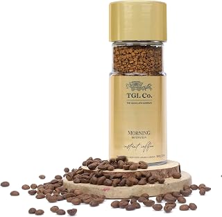 TGL Co. Morning Motivation Instant Coffee (3.52oz/100gm | Pack Of 1) Made from Medium Roast Arabica Coffee Beans with Smooth Creamy Taste | Sip it Hot or Iced