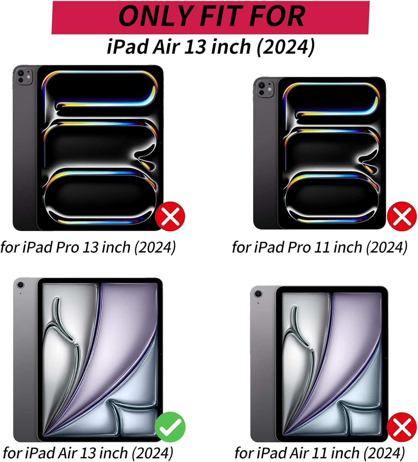 for iPad Air 13 inch Case 2024 (M2) Lightweight Adjustable Stand Smart Protective Cover with Auto Wake/Sleep Tablet Case for iPad Air 13 inch 2024 Release - China Dragon