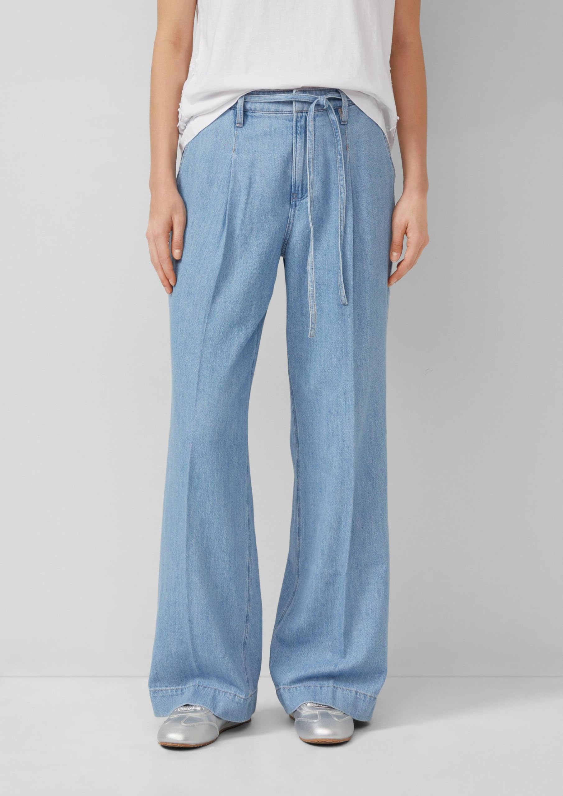 s.Oliver Jeans Suri/Regular Fit/High Rise/Wide Leg/Elastikbund