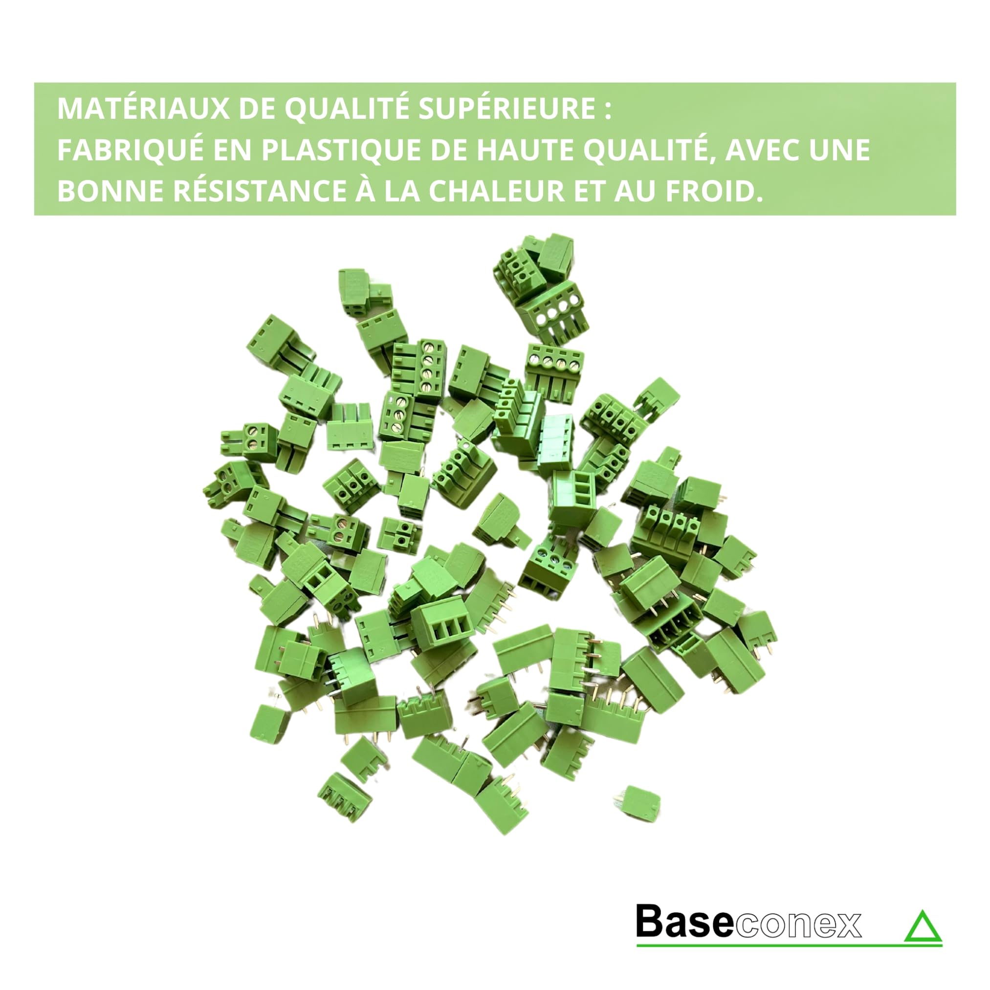 Lot de 40 Paires de Connecteurs de Borniers Enfichables 3,81 mm Pitch 2, 3, 4 Broches PCB Vis Bloc Terminal, pour PCB (Angle Droit)
