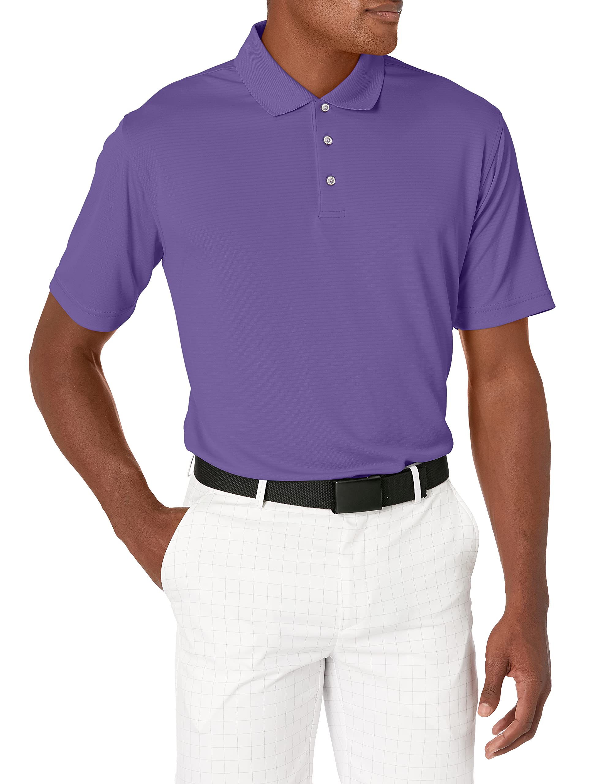 Crushed 3/4 Sleeve Grape Polo