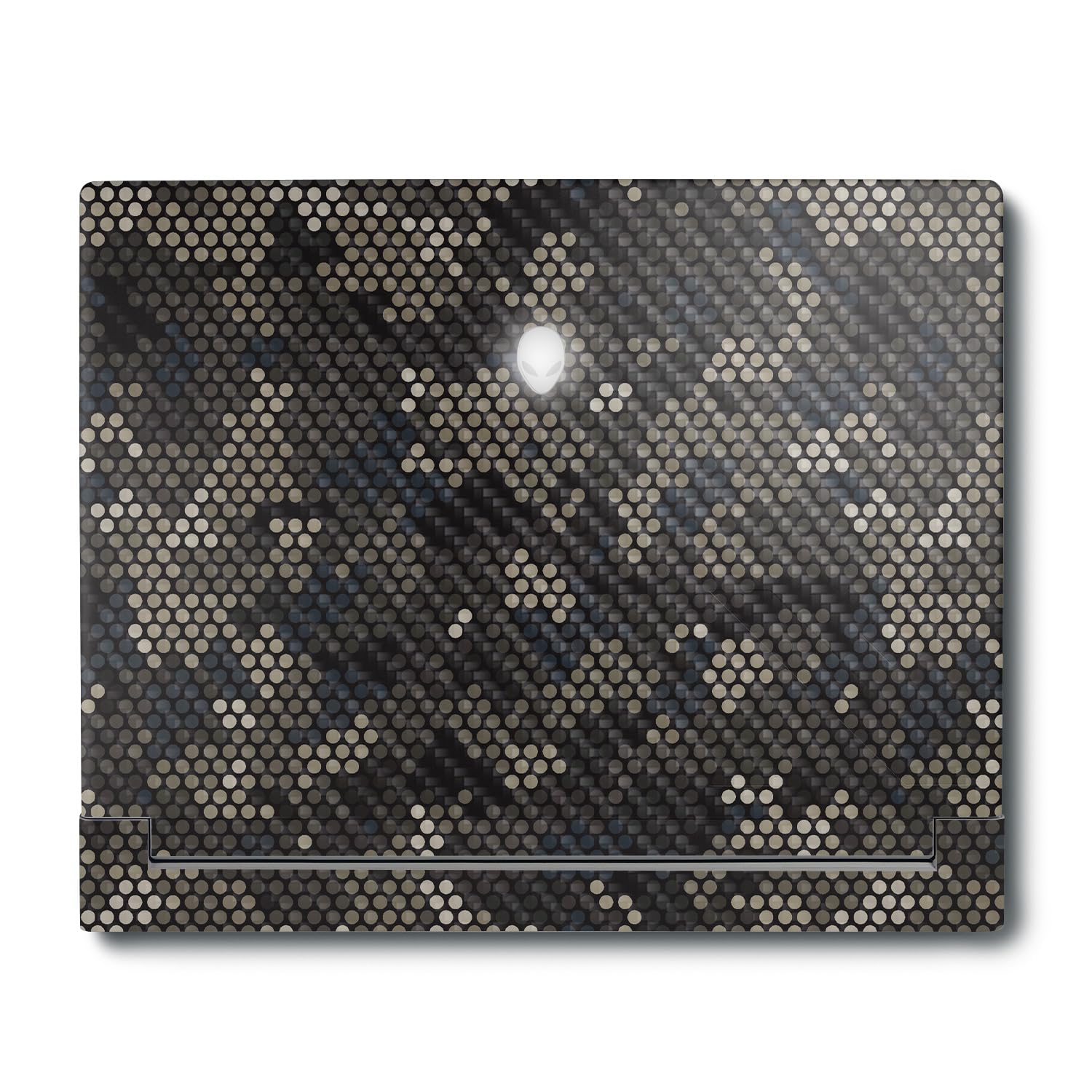 MightySkins Carbon Fiber Skin Compatible with Alienware X16 R1 (2023) Full Wrap Kit - Camo Dots | Protective, Durable Textured Carbon Fiber Finish | Easy to Apply &amp; Change Styles | Made in The USA