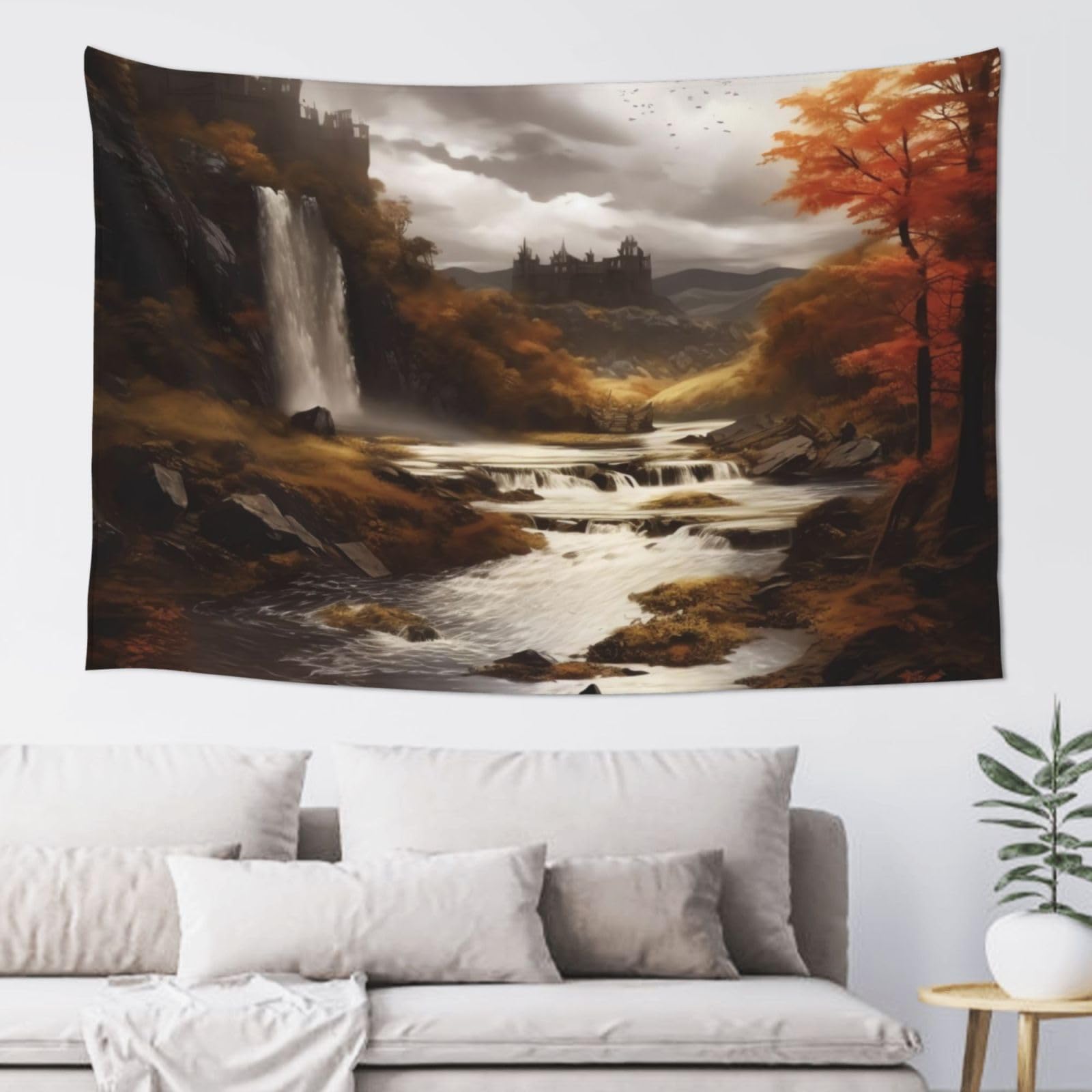 MXDLKSWPOH Tapestry 152x102 cm Art Wall Hanging for Living Room Modern Soft Aesthetic Tapestries Poster Fall Tapestry Home Decoration Large Wall Tapestries for Bedroom Dorm Decor
