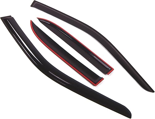 Miniatura 2 de Protector de lluvia para ventana de automóvil, viseras de montaje exterior, deflectores de ventana lateral automática, protectores de lluvia