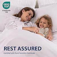 Vista 4 de Cathay - Sábanas planas de seda individuales de suave poliéster de lujo, Azul marino, Completo