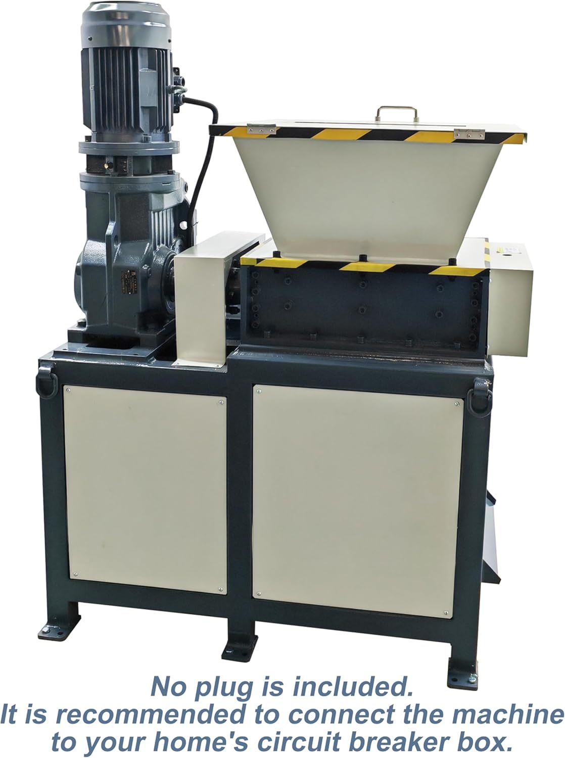 TECHTONGDA Metal Shredder Machine Waste Crushing Grinding Milling Machine for Circuit Board Sheetmetal Plastic Paperboard Cloth Wood Kitchen Garbage 220V