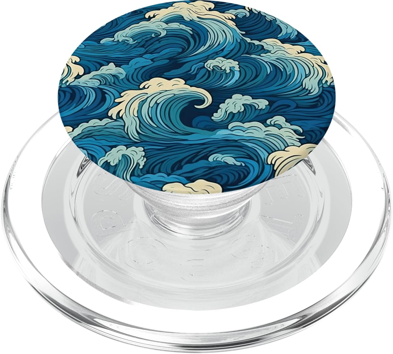Water Art Sea Waves Artwork Aesthetic Ocean PopSockets PopGrip for MagSafe