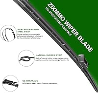 Vista 2 de 3 limpiaparabrisas de repuesto de fábrica para Ford Explorer 2011-2023 Police Interceptor Utility 2013-2023 – Juego de limpiaparabrisas