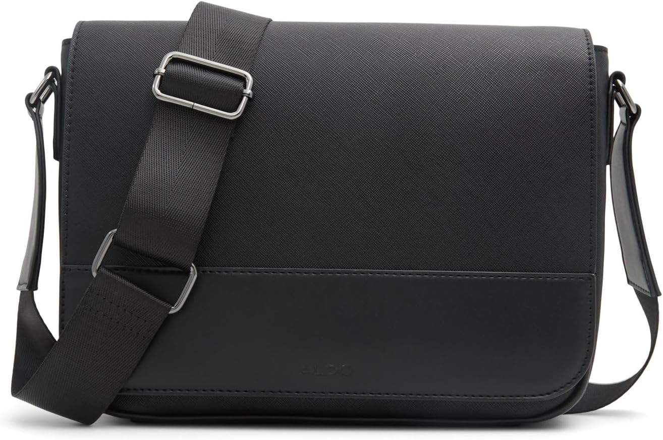 Aldo Men's Coan Cross Body Bag, Open Black