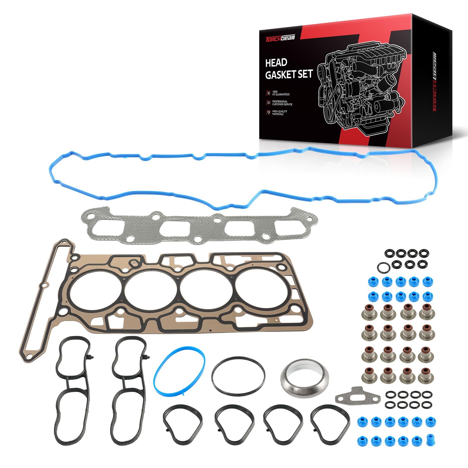 Torchbeam Head Gasket Set HS26389PT,Fit for Canyon 2007-2012 2.9L,Colorado 2007-2012 2.9L,i-290 2007-2008 Engine Cylinder Kit