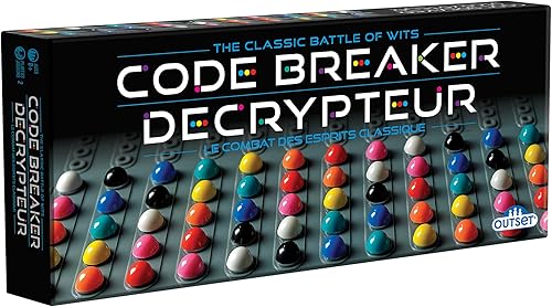 Outset Media Code Breaker - La clásica batalla de ingenio, lógica y deducción cara a cara, creación de código de estrategia y juego de clavijas,