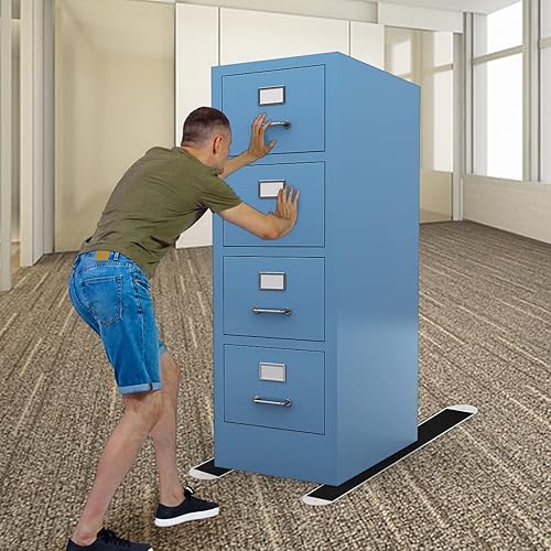 Miniatura 5 de Paquete de 2 toboganes de muebles, deslizadores de muebles grandes, deslizadores de muebles, movidores de alfombras, mudanzas de escritorio de mesa