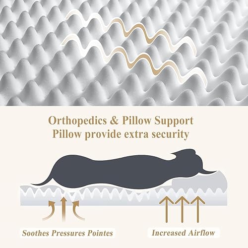 Miniatura 5 de XIECUVA Cama humana para perro, cama para perros de tamaño humano de 72 x 48 x 10 pulgadas, cama gigante para perros humanos, cama para siesta, cama