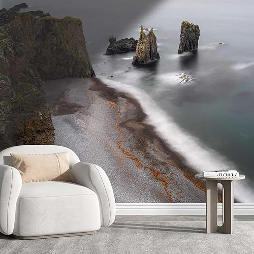 Peel-and-Stick Wallpaper Beach View Papel para Pared Decorativo Coast for Bedroom Easy to Remove (W) 48" X(H) 40" disponible en Yaxa El Salvador