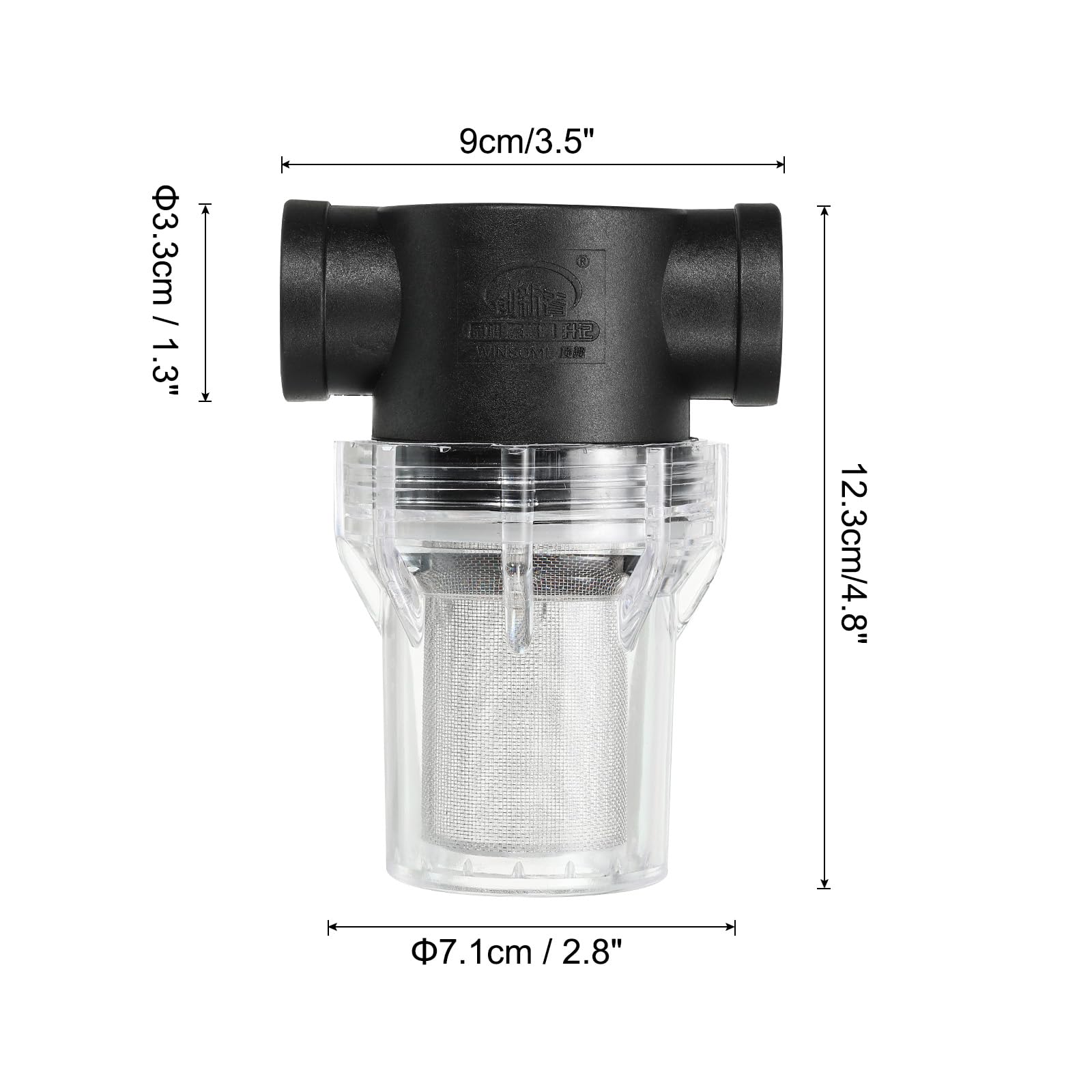 PATIKIL 3/4 Inch Water Pump Strainer Filter, Pipe Water Pump Strainer with 40 Mesh Stainless Steel Filter Screen for Irrigation Garden - Image 2