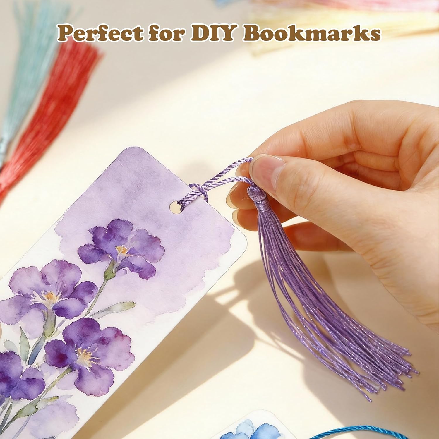 160 Pack Bulk Bookmark Tassels, 5 Inch Soft Silky Tassels with Loops, 20 Colors for Bookmarks, DIY Crafts & Keychain Making, Multi-Color Tassel Set