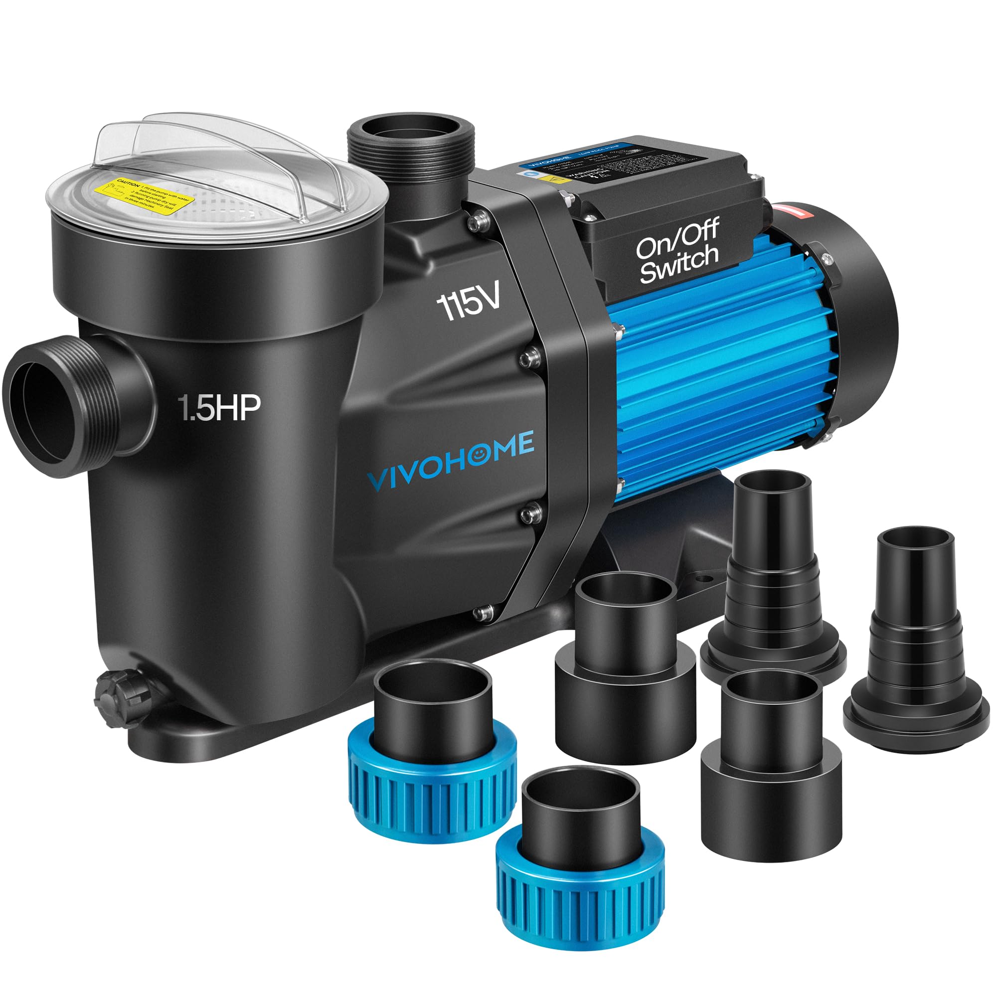 VIVOHOME 1.5HP 115V Pool Pump for in/Above Ground Pools