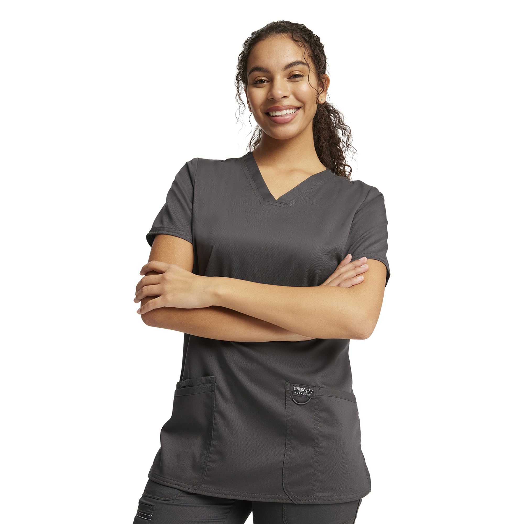CherokeeMedical Women's Scrub Top V-Neck with 3 Pockets & Soft Fabric WW620