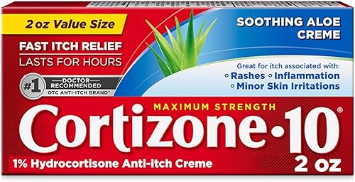 cortizone-10Max Strength cortizone-10Crme 2Onza Caja hbf-jjj-omgh-mh4950 Crema paquete de de 1 1 1