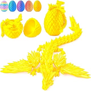 Flying Dragon Eggs, 3D Printed Easter Dragon Egg, Articulated Crystal Dragon Fidget Toy, Toys for Kids, Home Decor, Creati...