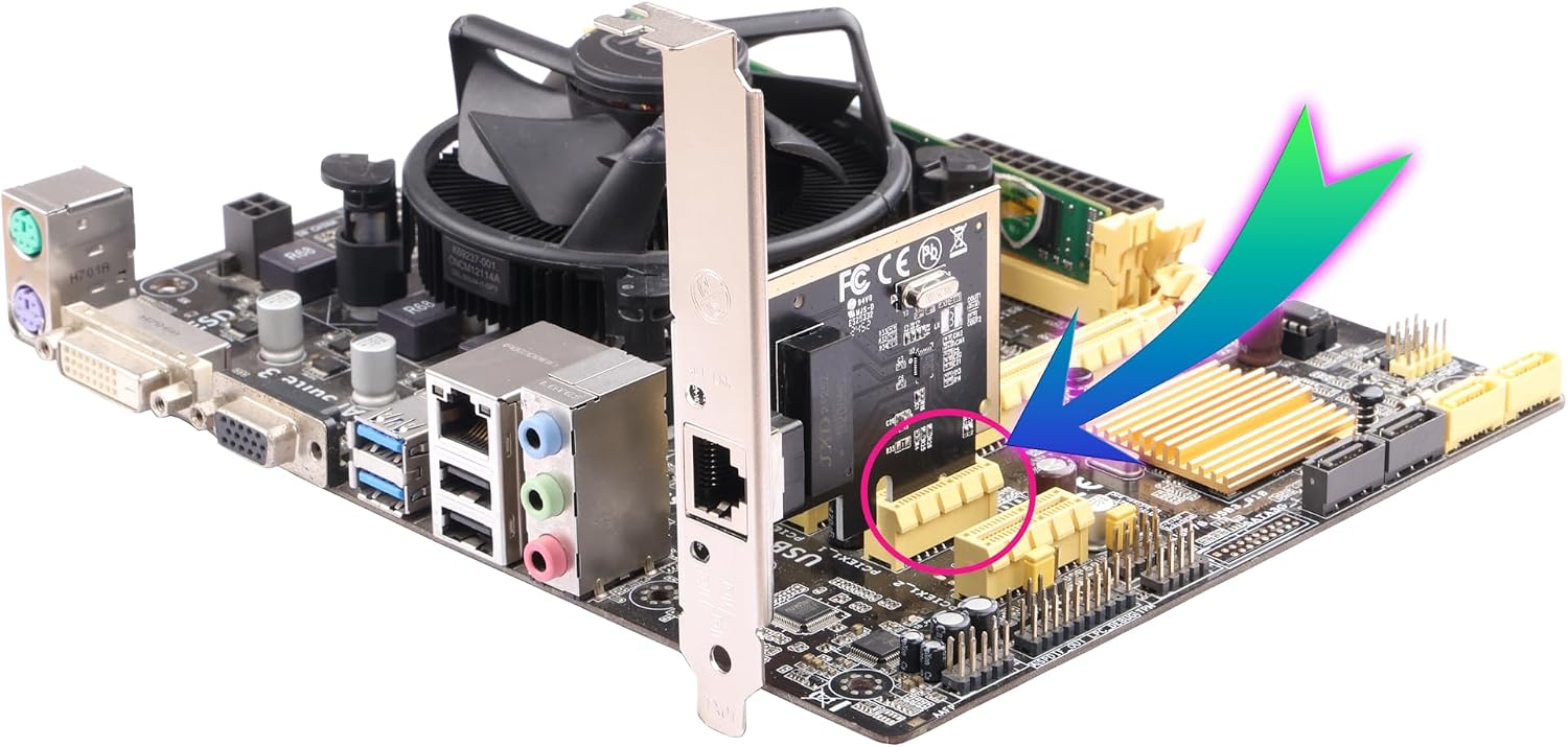 IO Crest PCIe Gigabit Ethernet Network Card-Independent Port 1000Mbps, Realtek RTL8115H Chip Support LACP/Bridge/NAS/Soft Router, Compatible with Windows/Linux/Server (PCIe x1 to x16)