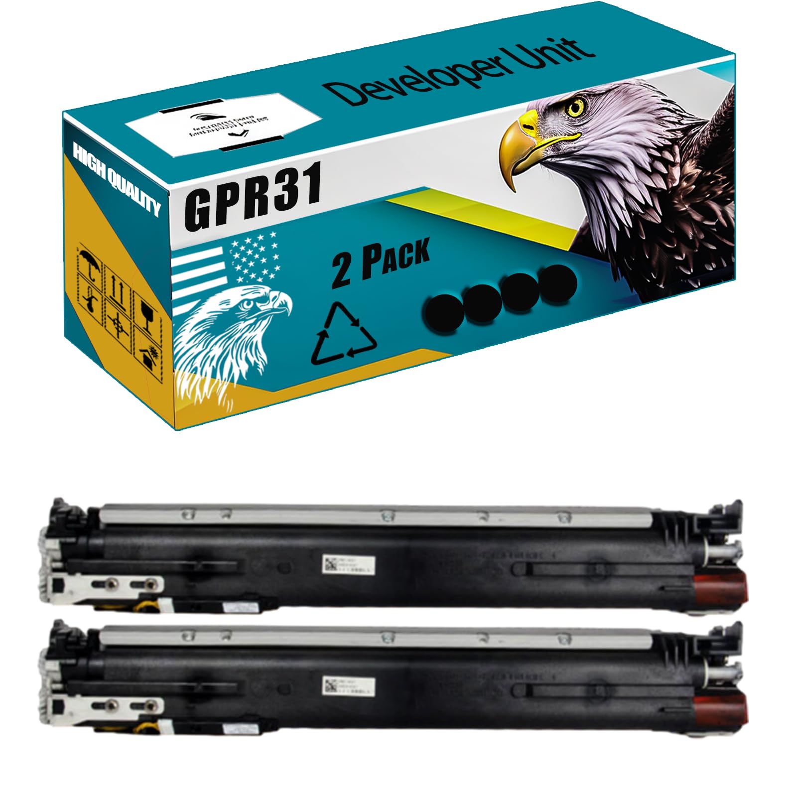GPR31 Developer Unit Compatible for Canon ImageRUNNER Advance C5030 C5035 C5235 C5240 Printers, High Production Replacement (2 Pack Black)