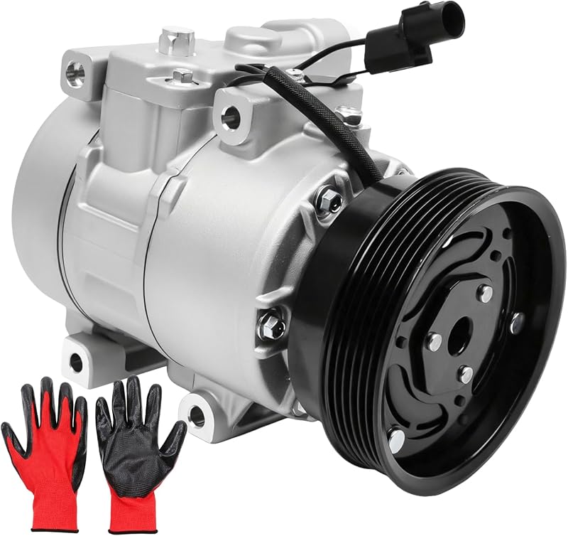 Compressor do ar-condicionado com embreagem YOMALL 11090C para Kia Forte, Forte Koup e Forte5 – Polia 6 canais